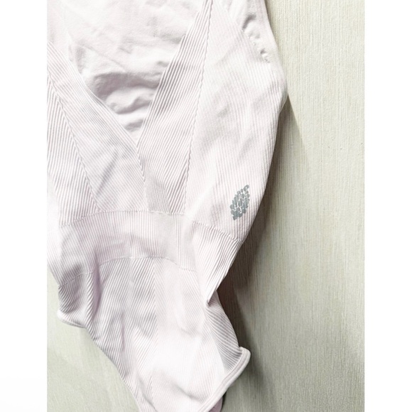 NWT Free People Movement Beat Street Bodysuit in Rose Quartz, Size M/L - Picture 4 of 11